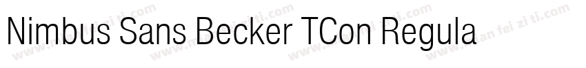Nimbus Sans Becker TCon Regular字体转换